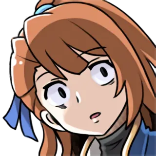 🎃 5ed5dfa5 Anime, Cartoon, Frau, Charakter, Mädchen, Ausdruck, Lustig, Verwirrt telegram sticker