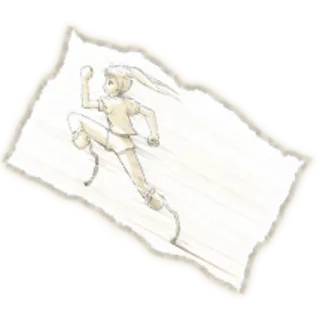 🏃 97a73e04 running, sketch, figure, motion telegram sticker