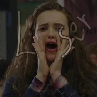 😮 195ce22d Loser triste, pleurs, ado, loser whatsapp sticker