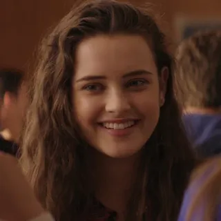 😃 2136a00d femme, souriante, portrait, cheveux bouclés, personne whatsapp sticker