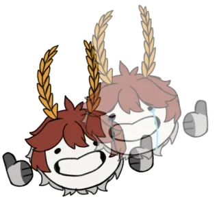 😁 b3d6bf50 emocional, fofo, kawaii, desenho animado, triste, feliz telegram sticker