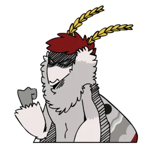 😡 c7e85837 Mariposa, Desenho animado, Furry, Bravo, Personagem telegram sticker