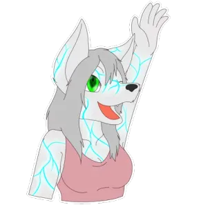 😃 1e20fcc3 Фурри, Антро, Животное, Персонаж, Арт, Стикер whatsapp sticker