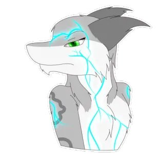 😠 64f72408 Фурри, Акула, Антропоморфный, Животное, Мультфильм, Персонаж whatsapp sticker