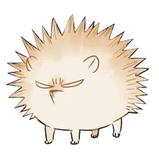 😠 2a23c6db animal, hérisson, mignon, en colère, piquant telegram sticker