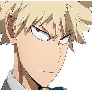😌 84798c8b Katsuki Bakugo My Hero Academia anime, my hero academia, bakugo, katsuki bakugo, character telegram sticker