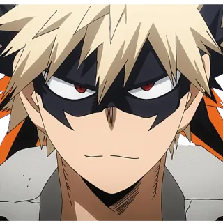 🙂 a6400e8a Bakugo Katsuki My Hero Academia anime, manga, hero, character, bakugo telegram sticker