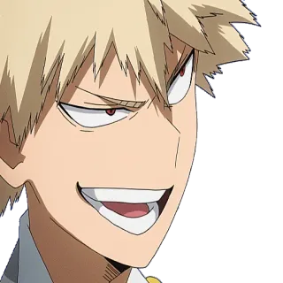 🤨 bcffcab2 Bakugo Katsuki My Hero Academia anime, manga, my hero academia, bakugo, katsuki bakugo, character, cartoon telegram sticker