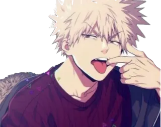 🤪 e09d5002 Katsuki Bakugo My Hero Academia Anime, Karakter, Katsuki Bakugo, My Hero Academia telegram sticker