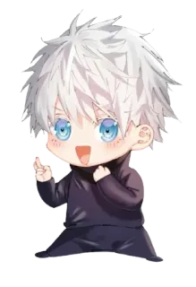 🌐 928775a8 Gojo Satoru Jujutsu Kaisen อนิเมะ, มังงะ, จิบิ, โกโจ, ซาโตรุ, JJK telegram sticker