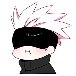 🌐 c1222982 Gojo Satoru Jujutsu Kaisen อนิเมะ, มังงะ, โกโจ, ซาโตรุ, จิบิ, น่ารัก telegram sticker