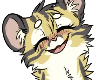 🙂 574b0966 动物, 猫, 可爱, 快乐, 调情, 卡通, 数字艺术 whatsapp sticker