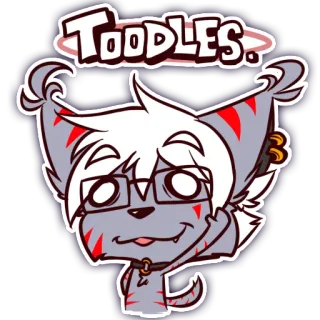 👋 1302cef9 Toodles ケモノ, 擬人化, 猫, 眼鏡, 漫画, ステッカー telegram sticker