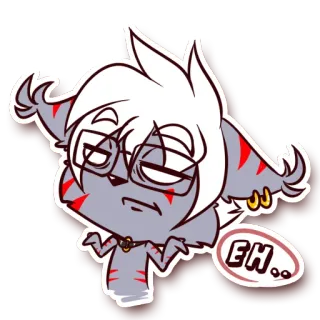 🙄 9d941e90 EH.. ええと, 漫画, 表情, 質問, 混乱, 疑問 telegram sticker