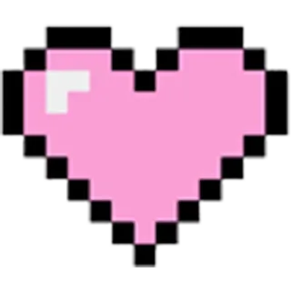 ❤️ 1d275d5f pixel, heart, pink, love, pixelated, 8-bit telegram sticker
