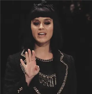 🌚 b46849d4 femme, cheveux noirs, nœud, bijoux, mode whatsapp sticker