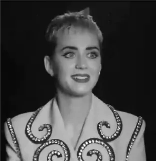 💘 53b6159c Katy Perry 인물사진, 가수, 유명인, 여성, 여성, 짧은 머리 telegram sticker