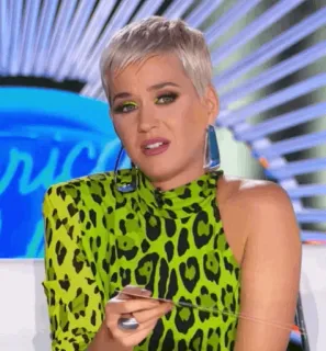 ✨ 99a8500a Katy Perry American Idol 케이티 페리, 가수, 셀럽, 팝스타, 표정, 심사위원, 아메리칸 아이돌 telegram sticker