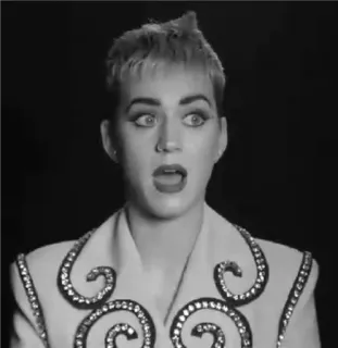 ✨ a8c9c2f7 Katy Perry 여자, 초상화, 가수, 사람, 유명인, 케이티 페리, 입 벌림, 충격 받은 telegram sticker