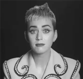 ✨ cbd9e8d6 Katy Perry 케이티 페리, 가수, 인물 사진, 흑백, 팝스타 telegram sticker