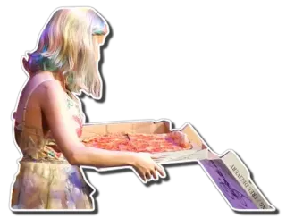 🍕 0cf2efbe NG FREE DELIVERY donna, pizza, consegna, cibo, consegna gratuita telegram sticker