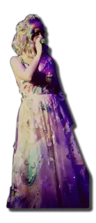 📀 3cefa388 cantante, performance, vestito, donna, microfono telegram sticker