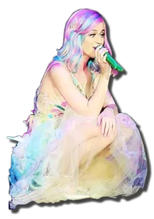 🎧 9cff6082 Katy Perry Katy Perry, cantante, performance, colorato, pop star telegram sticker