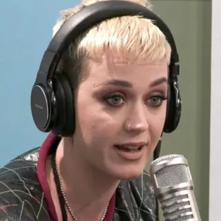 🍪 b62cfb4c Katy Perry chanteur, célébrité, musicien, microphone, casque, portrait telegram sticker