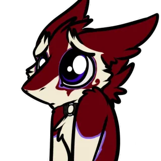 😿 dacb938d Furry, Binatang, Anjing, Rubah, Kartun, Anime telegram sticker