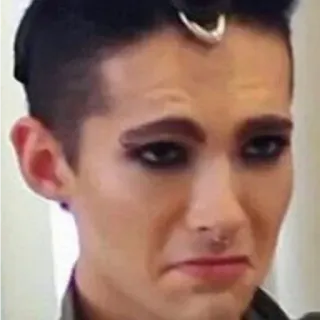 😔 8117825f Bill Kaulitz musiker, sänger, tokio hotel, bill kaulitz telegram sticker