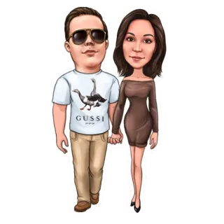 👫 5f0b6c68 GUSSI kartun, pasangan, bebek, parodi whatsapp sticker