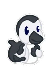 🙂 1e1fe6c2 пингвин, птица, милый, животное, мультик whatsapp sticker