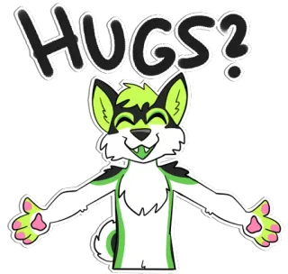 ❤️ 3b19c643 HUGS? peluk, berbulu, hewan, imut, ramah, kartun telegram sticker