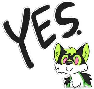 ✅ 51810c07 YES ya, hewan, anjing, ilustrasi, berbulu telegram sticker