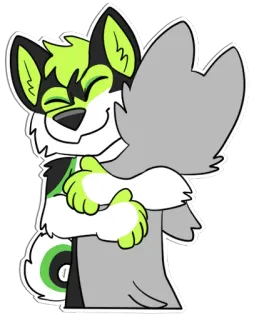 ❤️ 8f2cb315 furry, anthro, kartun, anjing, hewan, karakter telegram sticker