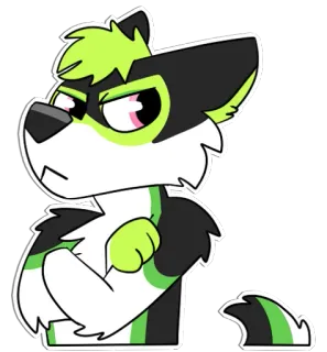 😠 9df245f8 Furry, Antropomorfik, Kartun, Binatang, Karakter, Stiker telegram sticker