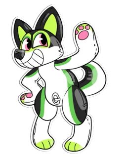 ⛱ bbd74943 Furry, Kartun, Antropomorfik, Binatang, Lucu, Karakter, Seni telegram sticker