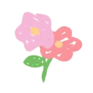 🤗 ee349fce flower, flowers, pink, red, drawing, floral whatsapp sticker