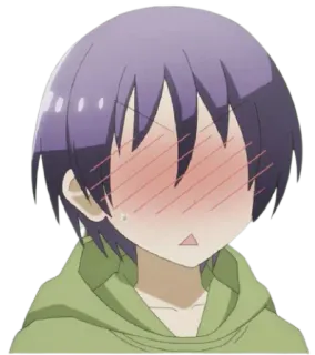 😳 449ab6a1 anime, blushing, cartoon, character telegram sticker