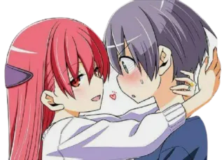 💖 a6df2e99 anime, couple, love, romance telegram sticker