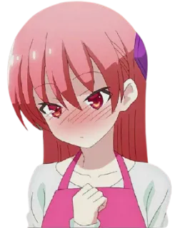 😳 a971a396 anime, girl, cute, blushing, apron telegram sticker
