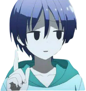 😏 bc600a40 anime, character, pointing telegram sticker