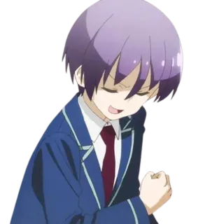😑 c99c9a5b anime, character, boy, school uniform telegram sticker