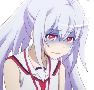 😞 2d9d3ae7 Isla Plastic Memories Anime, Pleurs, Triste, Isla, Plastic Memories, Émotionnel, Fille, Cheveux Blancs whatsapp sticker