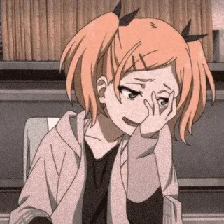 🤦‍♂️ 86ed54a1 Anime, Fille, Triste, Personnage, Dessin animé, Émotionnel, Contrarié whatsapp sticker