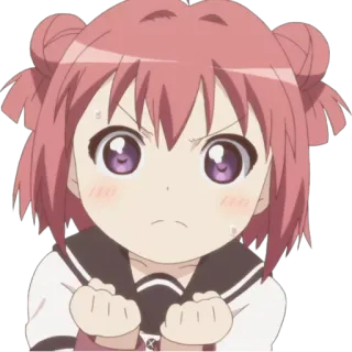 😡 a40aae4e Akari Akaza YuruYuri animé, fille, en colère, mignon, yuruyuri, akari akaza whatsapp sticker