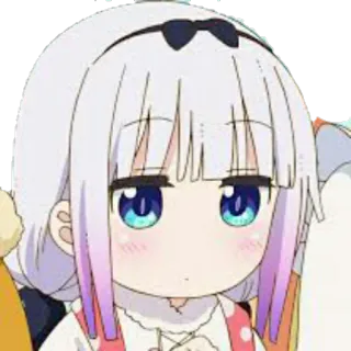 😗 bd1aa7ff Kanna Kamui Miss Kobayashi's Dragon Maid Anime, Kanna Kamui, Dragon Maid, Mignon, Kawaii, Fille Anime telegram sticker