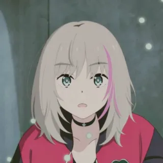 😯 ab7c9f3a Anime, Garota, Fofa, Personagem, Rosa, Cabelo Cinza, Mangá telegram sticker