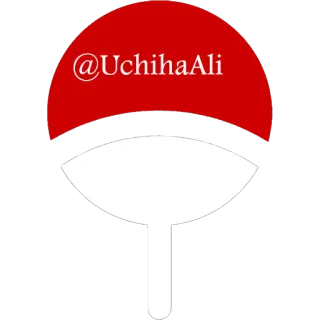 🐼 4bb67f11 Uchiha @UchihaAli uchiha, фанат, аниме, логотип telegram sticker