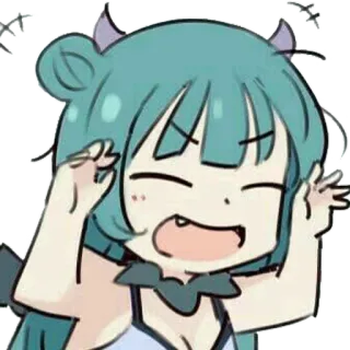 😝 635d9909 Anime, Cartoon, Süß, Charakter, Dämon, Mädchen, Kawaii telegram sticker